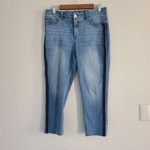 Chicos Light Blue Denim Crop Jeans 31